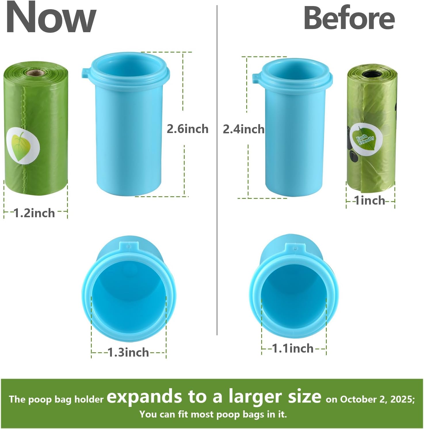 Cibaabo Dog Water Bottle with Food Container & Poop Bag Holder – Portable Travel Pet Water Dispenser for Walking, Hiking & Outdoor Adventures