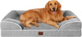 EHEYCIGA Orthopedic Dog Bed for Extra Large Dogs – 44 x 32 Inch Waterproof Memory Foam XL Pet Bed with Bolster Sides, Egg-Crate Foam, Non-Slip Bottom & Washable Removable Cover (Grey)