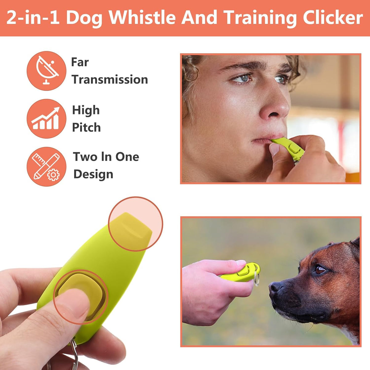 BARKIE Dog Training Kit – Treat Pouch, Pet Training Fanny Pack, 2 Puppy Training Clickers, Ultrasonic Silent Whistle, 2-in-1 Whistle Clicker, Clicker Training Guide Booklet &amp; Dog Poop Bag (Black)