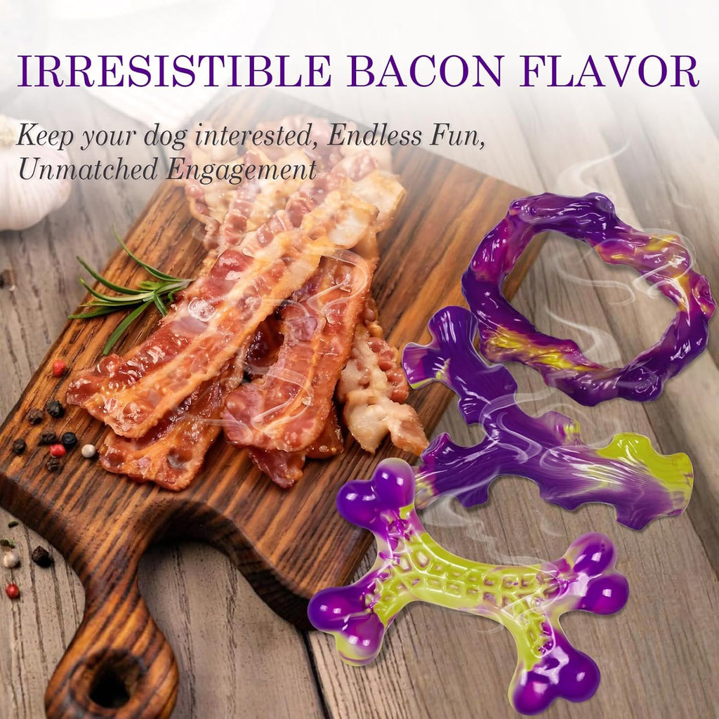 Frienhund Tough Dog Toys for Aggressive Chewers 3 Pack, Indestructible Dog Toys for Large Dogs, Dog Chew Toys, Aggressive Chew Toys to Keep Them Busy, Dog Toy for 30-75lbs Medium/Large Breeds