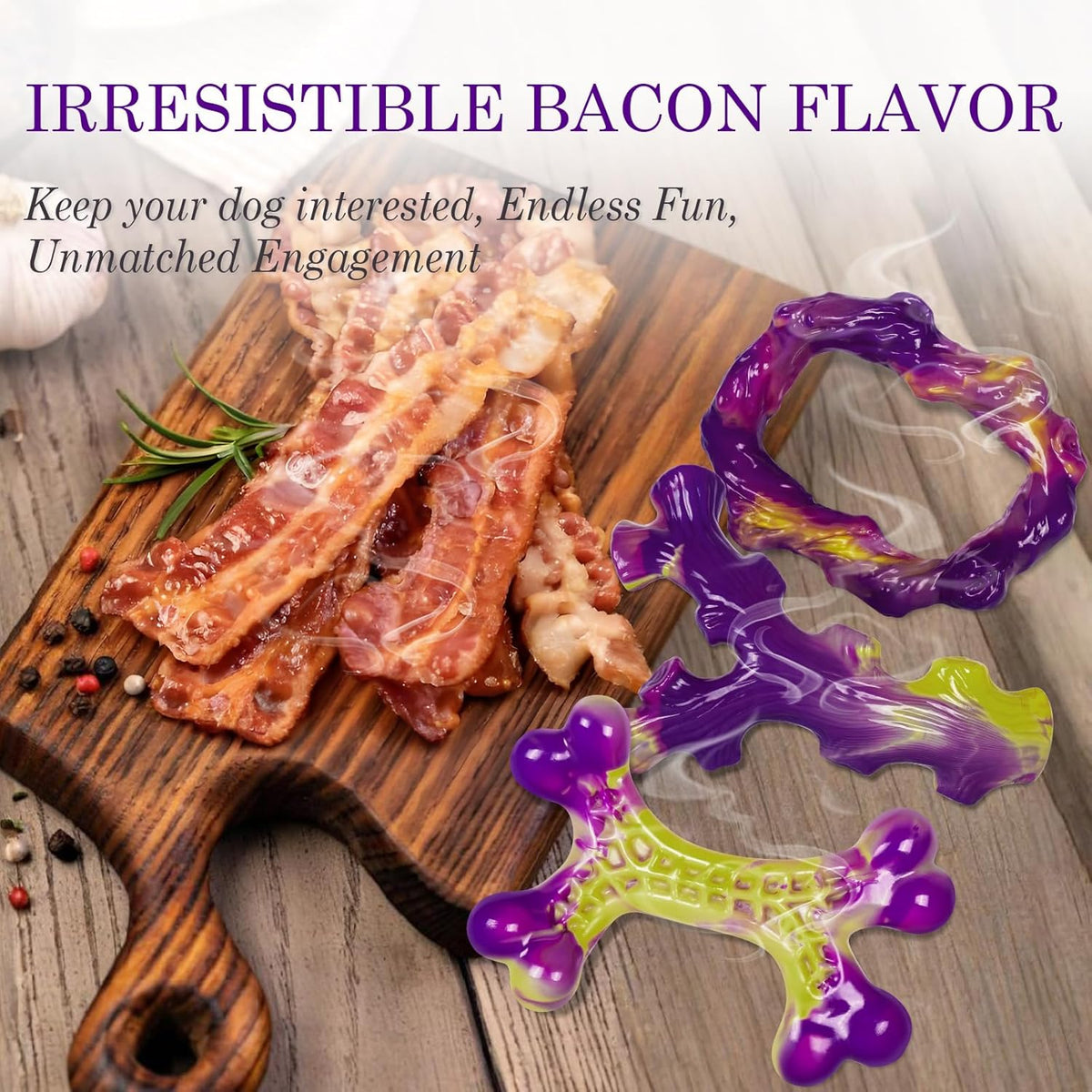 Frienhund Tough Dog Toys for Aggressive Chewers 3 Pack, Indestructible Dog Toys for Large Dogs, Dog Chew Toys, Aggressive Chew Toys to Keep Them Busy, Dog Toy for 30-75lbs Medium/Large Breeds