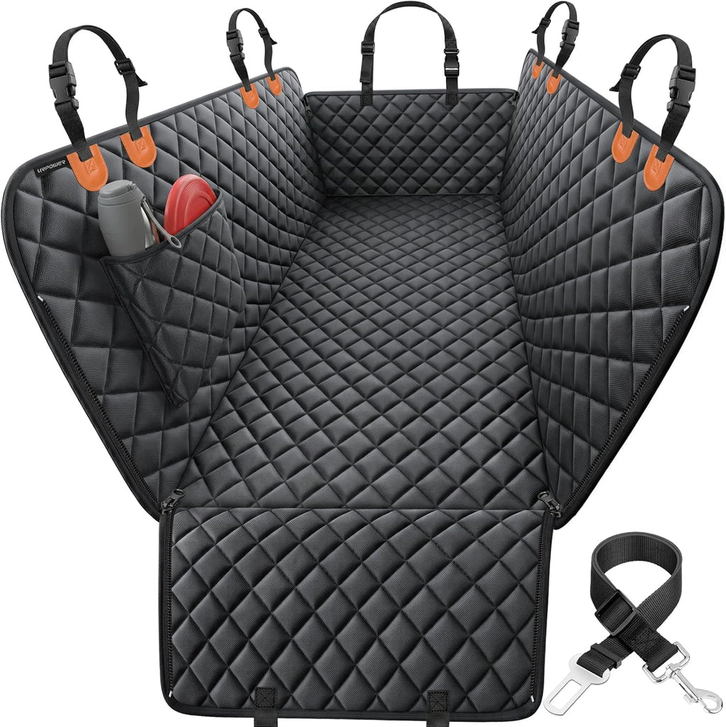 URPOWER Dog Car Seat Cover for Pets – 100% Waterproof Hammock Seat Protector for Cars &amp; SUVs