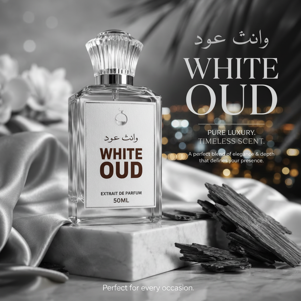 White Oud Impression By Scentora Premium Perfumes-Extrait de Parfum-50 ML