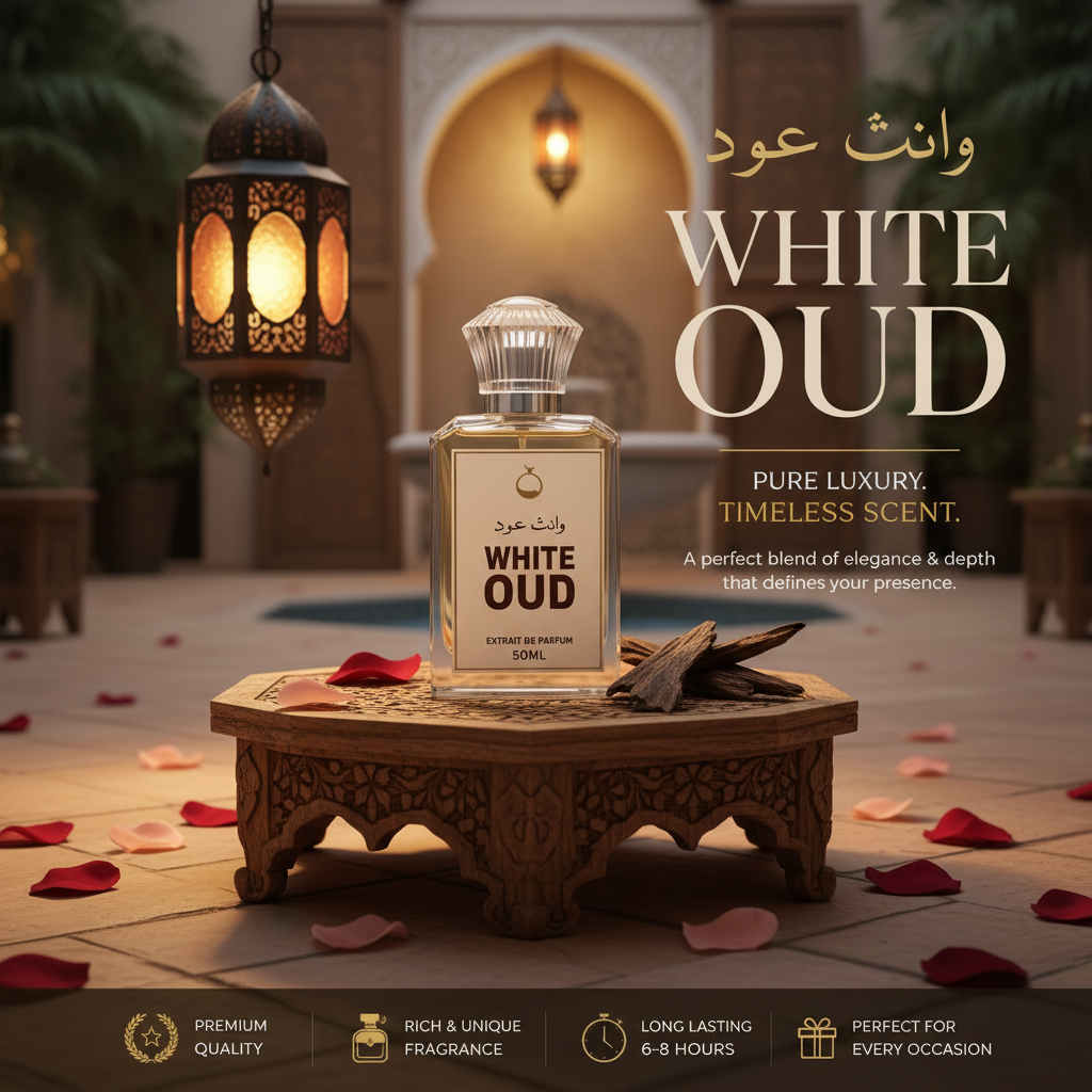 White Oud Impression By Scentora Premium Perfumes-Extrait de Parfum-50 ML